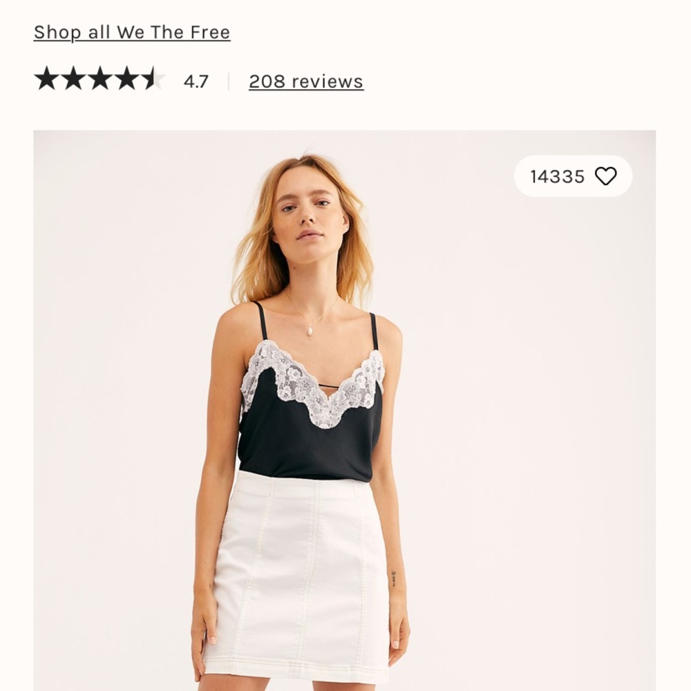 Free people skirt worn once